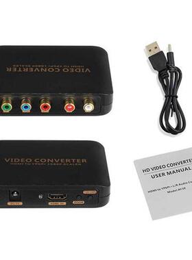 1080P HDMI to 5RCA RGB YPBPR Scaler Component Video Audio Co