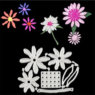3PCS/lot Flowers Metal Cutting Dies Stencil Die Cut Scrapboo