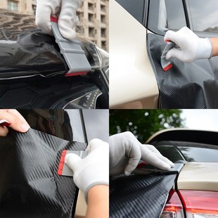 Carbon Fiber Vinyl Film Sticker Car Wrap Tool Kit Car Access