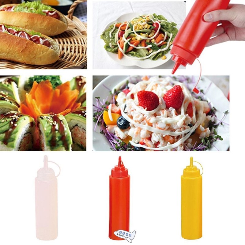 1pc Kitchen Cooking Tools Plastic Squeeze Bottle Olive Oil S