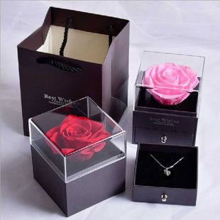 Valentines Day Gift Jewelry Box Rose Flower Box Eternal
