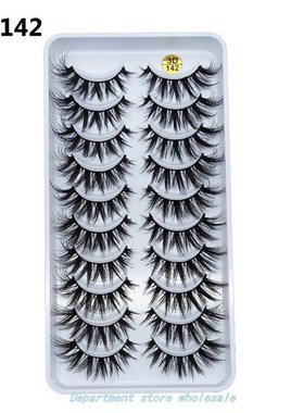 10 Pairs 3D MiNk FaLsE EyELashEs hick LashEs ExtENsioN Natu