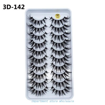 10 Pairs 3D MiNk FaLsE EyELashEs hick LashEs ExtENsioN Natu