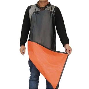 Waterproof AntiOil Leather Apron Chef Apron Thickening Long