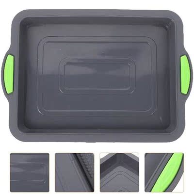 Pan Baking Silicone Cake Bread Tray Loaf Rectangular Sheet