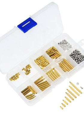 270PCS/BOX M2 Brass Hex Standoff Nut Spacing Screw Assortmen