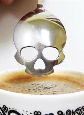 Sugar Skull Design Tea Spoon SS Silverware Skeleton Scoops