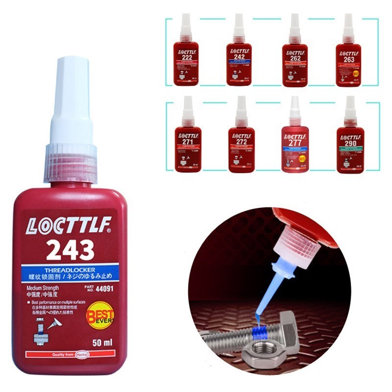 1/3/5 PCS 50ML LOCTTLF 243 screw thread Glue Thread Locking