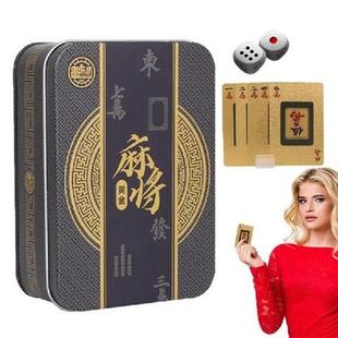 Poker Cards Mahjong Pattern Deck Of Playing Cards Gold Foil