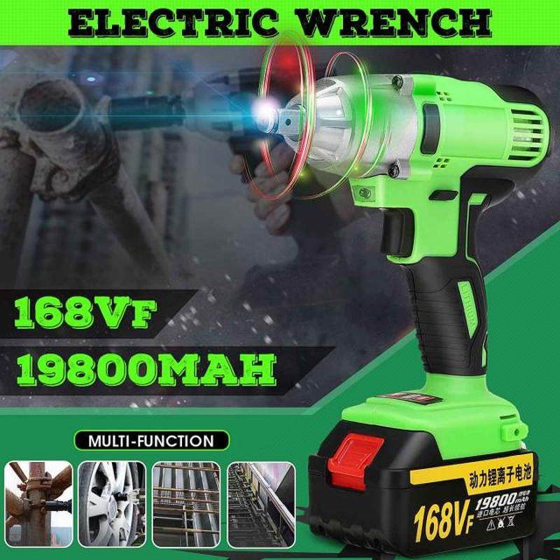 168VF 19800mAh Brushless Electric Cordless Impact Wrench 330