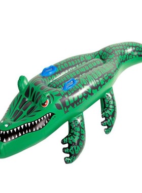 Inflatable Crocodile Float Raft Lounger Alligator Ride-On Sw