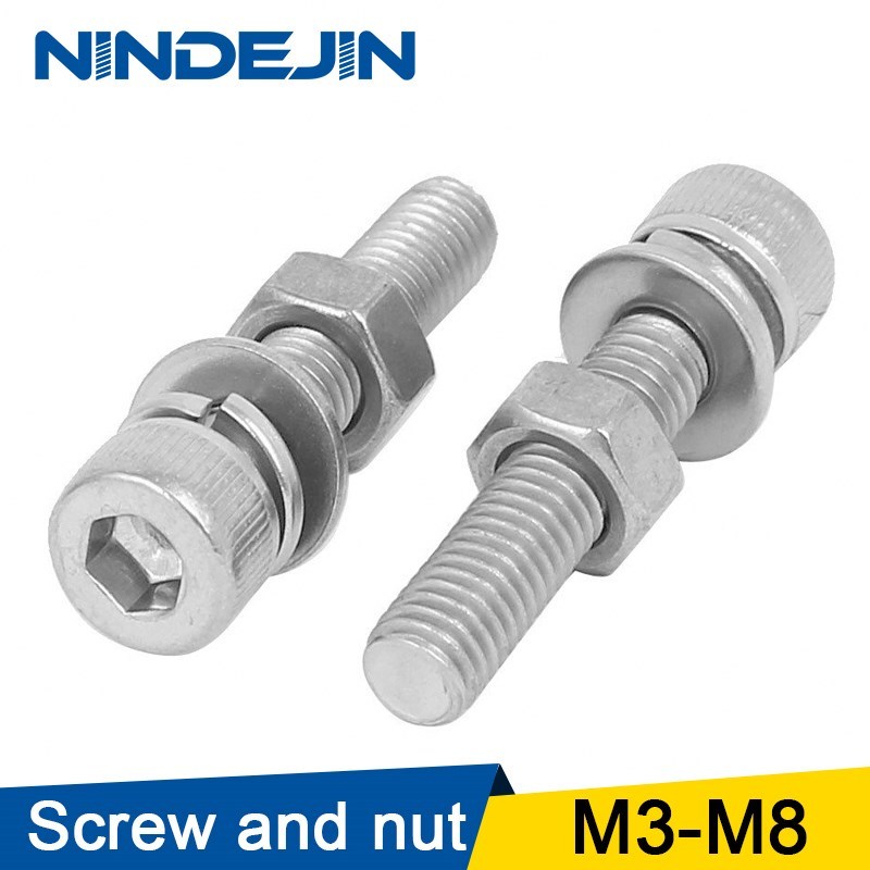 Hex Socket head cap screw Bolt and Nut Set with plain Washer