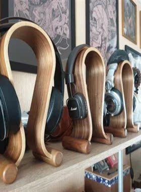 niversal Wooden Hephone Stand Hephone Heset Hanger Wal