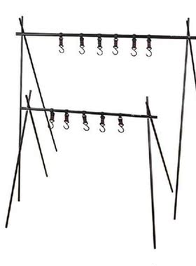 2023 Outdoor Camping Hanging Rack/ Aluminum Grill Tripod