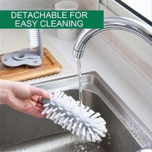 Glass Cleaner Bottle Brush Kitchen Sink Accessories 2 In 1