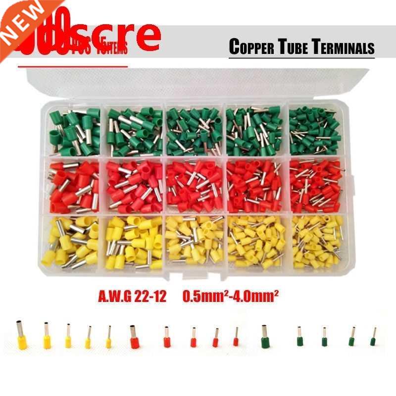 Free Shipping 600pcs/set 3 colors tube terminals Connector C
