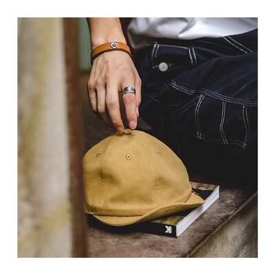 Maden Oversize Denim Mens Caps Casual Newsboy Hat Retro Ber