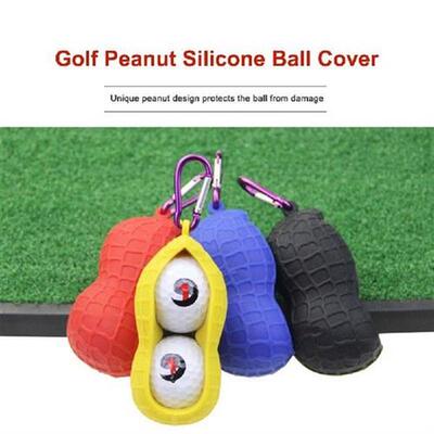Golf Ball Double Cover Silicone Golf Balls Waist Bag