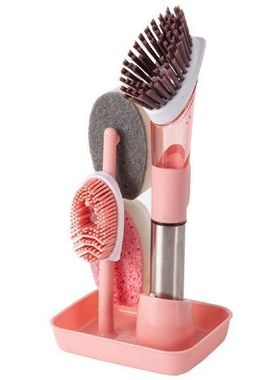 Long-Handled Cleaning Brushes Set Household Kitchen Oily