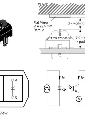 10Pcs Sensor IR Sensors Switch DE Corrente TCRT5000 Transduc