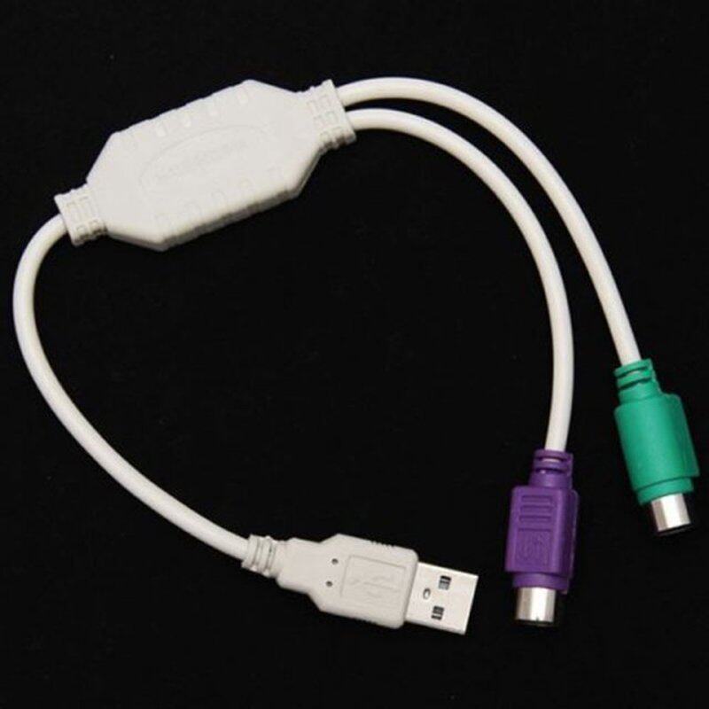 USB Male to PS2 Female Cable Adapter Converter Use For Keybo