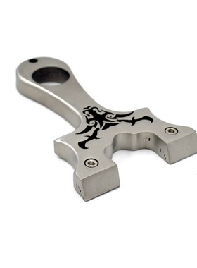 Stainless Steel Wire cut Straight Slingshot Bull Head Patte