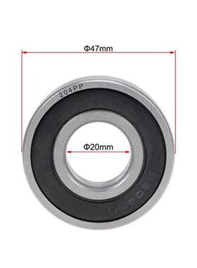 204PP Ball Bearing 20x47x14mm Double Sealed 6204-2RS Deep Gr