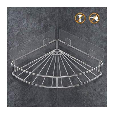 Corner Shelf Bathroom Adhesive Shower Caddy Basket Wall Moun