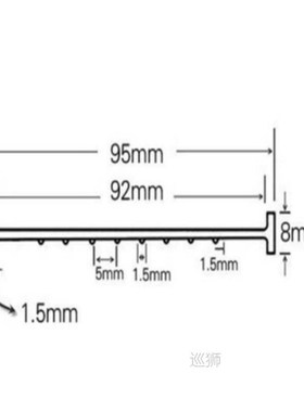 3Meter/5meter T type Genuine original garage door bottom shu