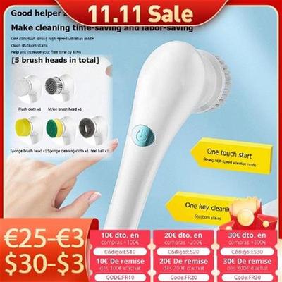 Waterproof Electric Handheld Scrubber Bathtub Sink Bathroom