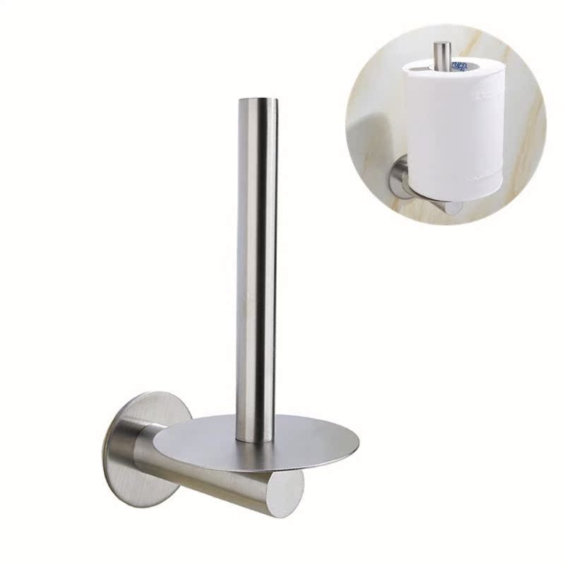 Stainless Steel Roll Paper Holder Rack Nail Free Tissue