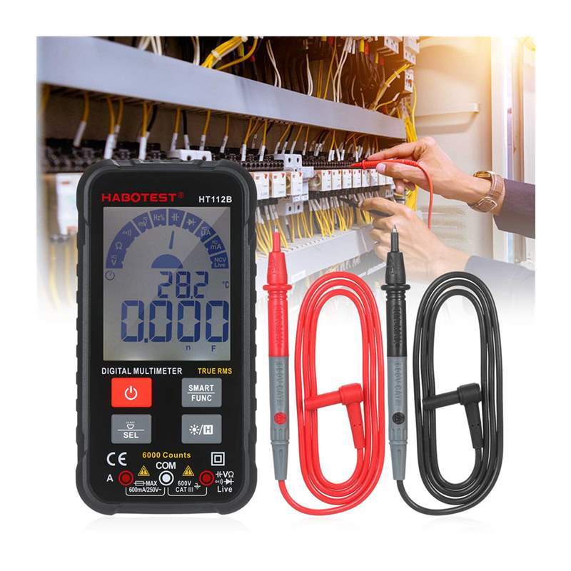 HT112 600V Digital Multimeter Tester Intelligent 6000 Counts