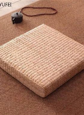 Thick cushion Pillow Eco-Friendly rectangle Straw Cushion