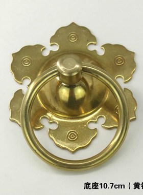 Archaize Chinese style pure copper ring knocker bronze door