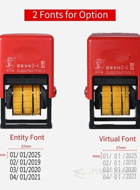 Handheld Inkjet Stamp Date Printer Quick-Drying Ink Date Pri