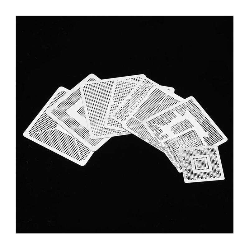 Stencils 33pcs Universal Reballing Rework Net Stencils Steel