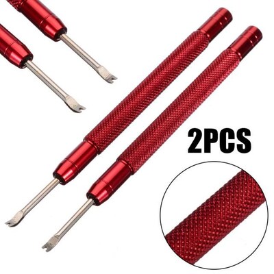 2pcs Metal Precision Watch Hand Remover 9.8cm Pin Lever Repl