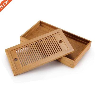 Solid Wood Tea Tray Drainage Water Storage Kung Fu Tea Set D