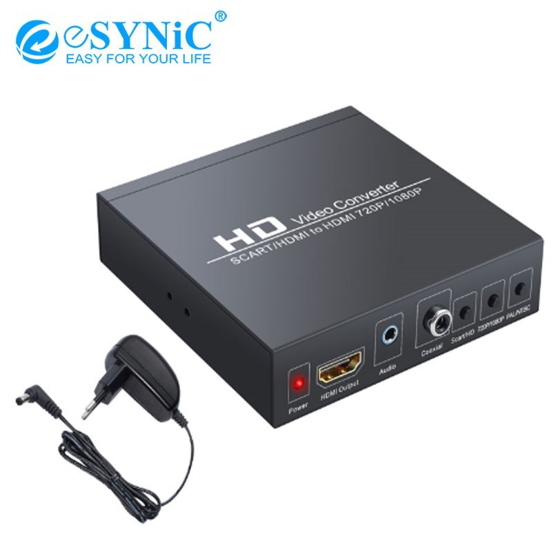 eSYNiC SCART   HDMI To HDMI Converter 1080P For NES SNES Ge