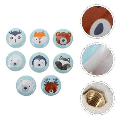 8 Pcs Child Dresser Ceramic Cupboard Knobs Childrens