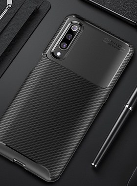 For Huawei Y9s Y 9s Case Luxury Carbon fiber Cover Shockpro