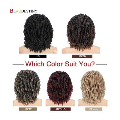 Beaudestiny Braided Wigs Synthetic Short Dreadlock Wig Braid