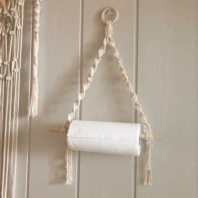 Handmade Towel Rack Wall Mounted Washroom Tissue Holder