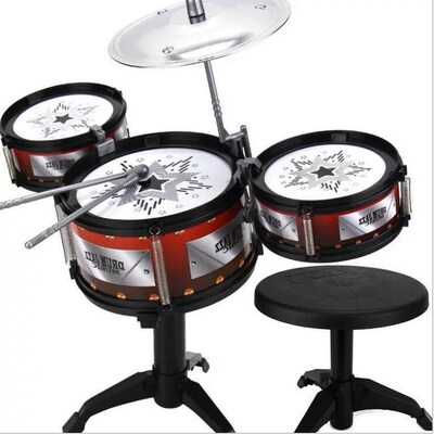 Children Jazz Drum Toy Cymbal s Rock Set Musical Hand Drum K