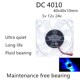 24v 2pcs 12v 40x40x10mm cooling 0.05A 4010 fan transpa