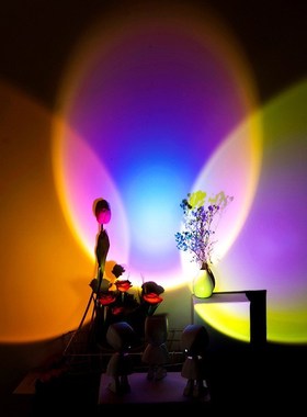 Sunset Lamp Projector Rainbow Atmosphere Led Night Light for
