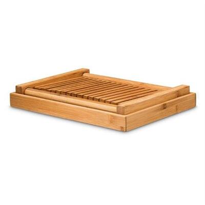 Bmboo djustble Bred Slicer Tost Lof Cutter Holder Snd