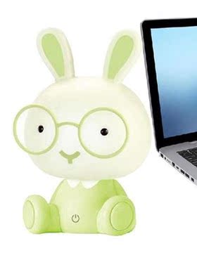 Rabbit Night Light Wearing Glasses Rabbit Night Lamp For