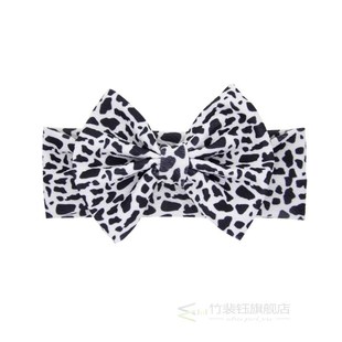 Baby Headband Flower Leopard Bow Knot Baby Printed Hairband