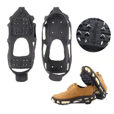 1 Pair 24 Tooth Ice Gripper Spike for Shoes Outdoor Anti